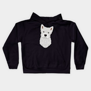 Cute West Highland Terrier Kids Hoodie